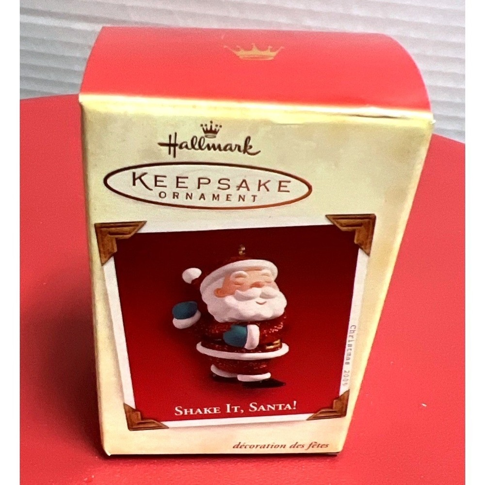 2005‎ Hallmark Keepsake Christmas Ornament SHAKE IT, SANTA! New Old Stock Vtg